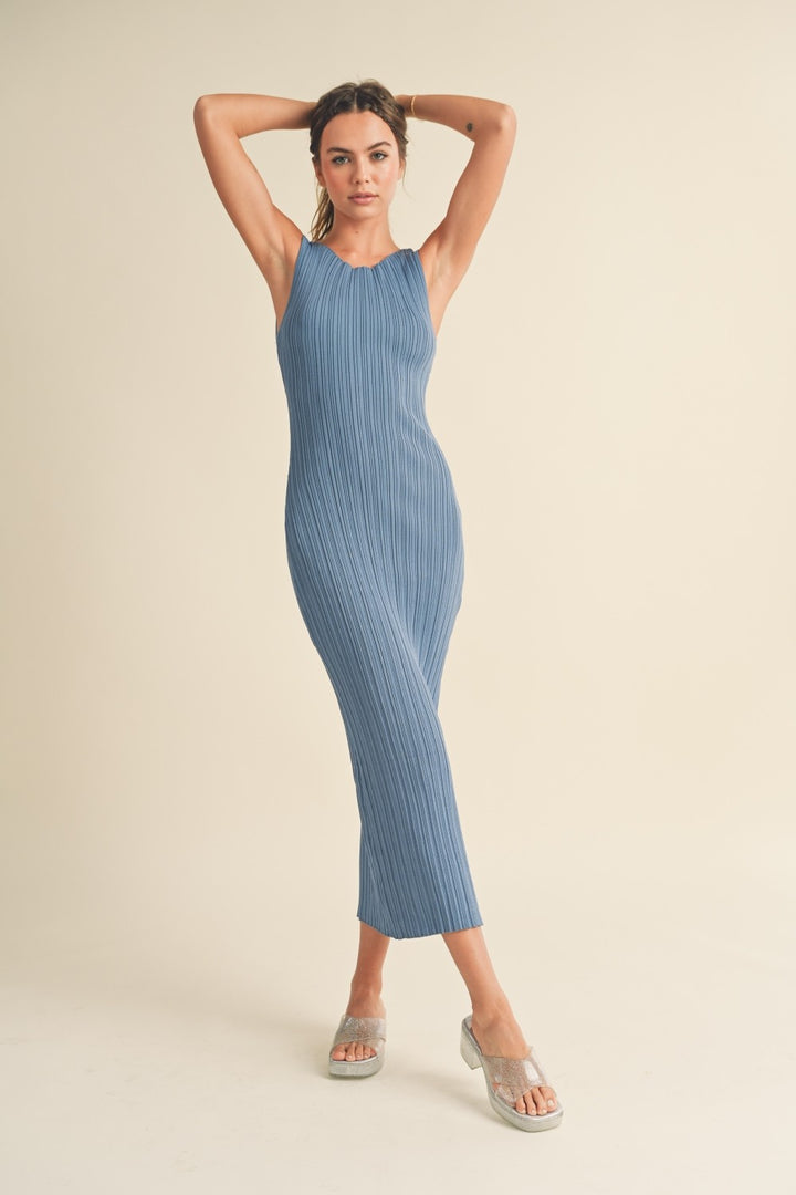 Caitlyn Long Ribbed Dress