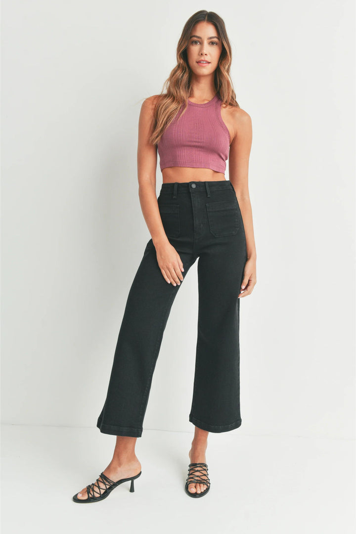 Patch Pocket Wide Leg