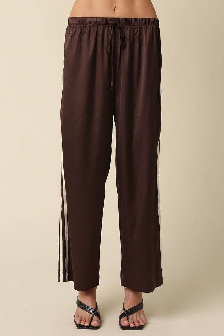 Side Stripe Silky Track Pant
