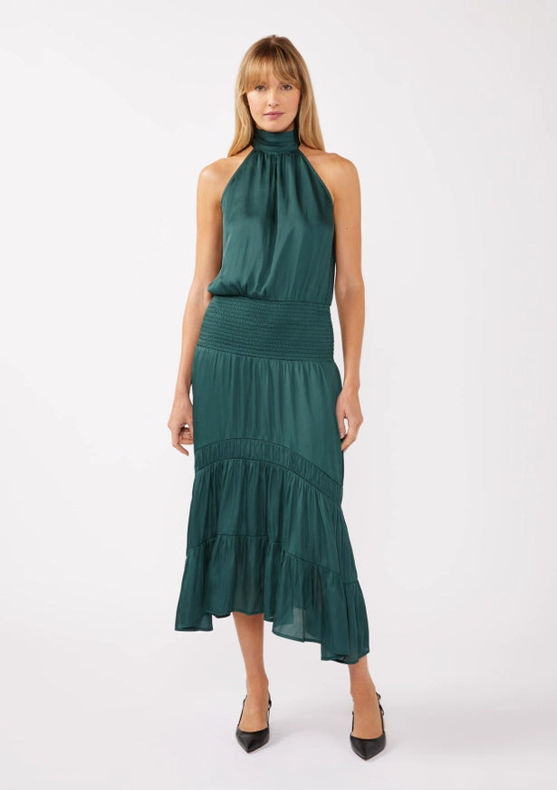 Ariana Halter Neck Midi Dress