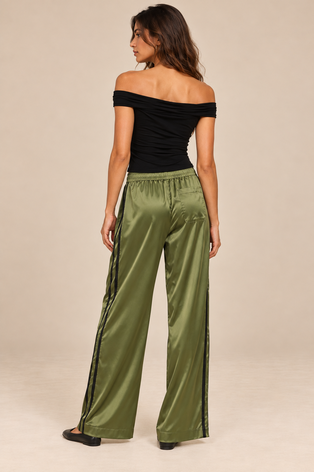 Side Stripe Silky Track Pant