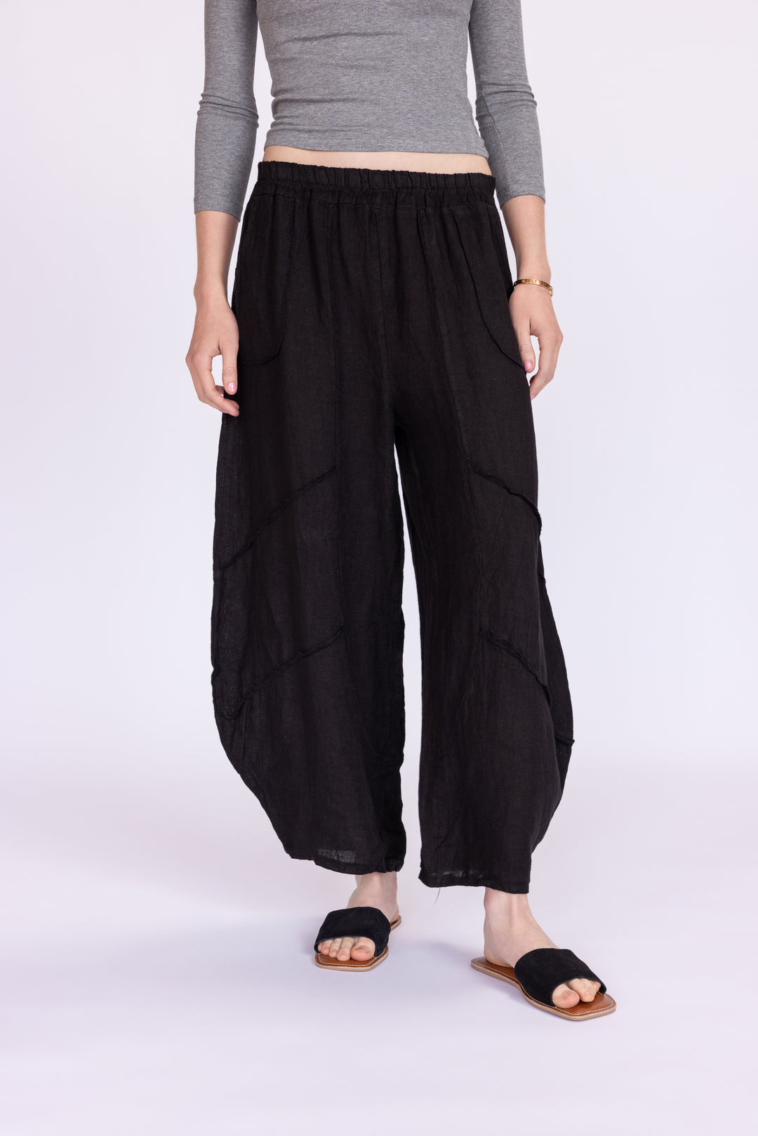 Barrel Linen Pants