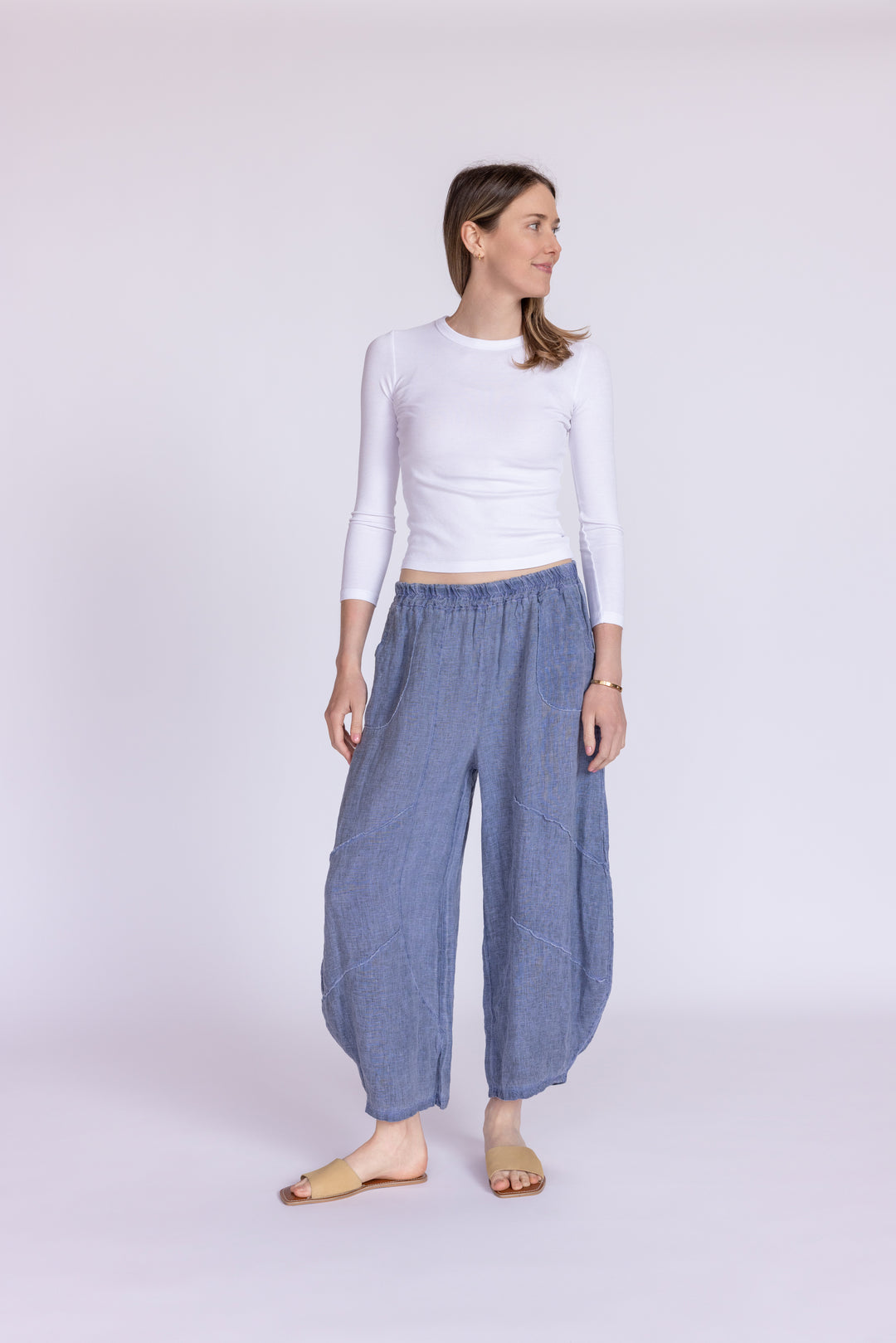 Barrel Linen Pants