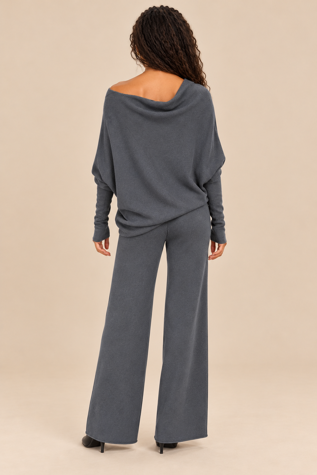 Cassie Asymmetrical Drape Sweater
