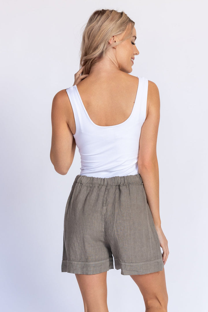 Cargo Linen Shorts