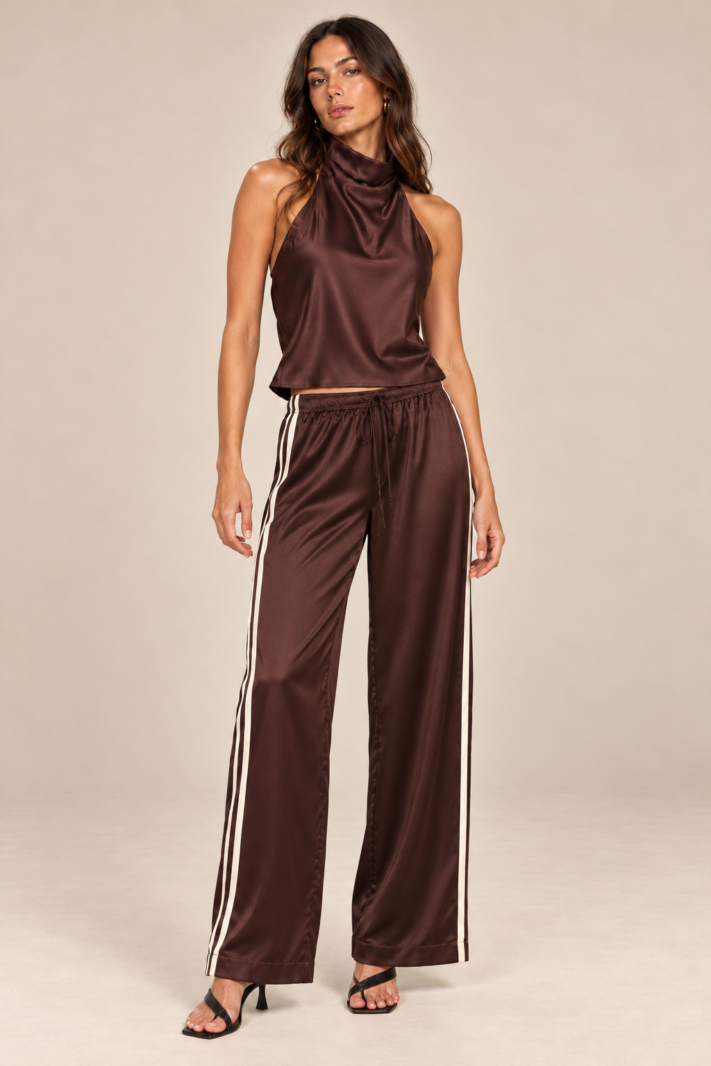 Side Stripe Silky Track Pant