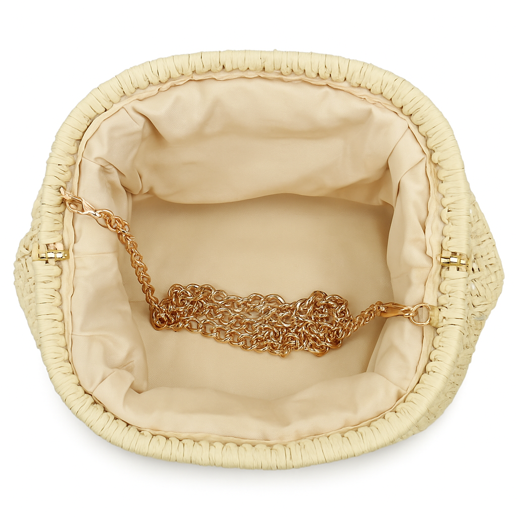 Woven Straw Crossbody Bag