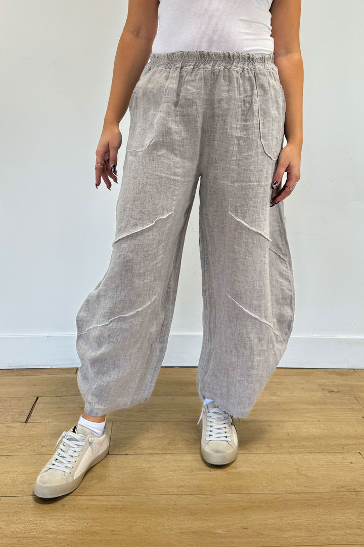 Barrel Linen Pants