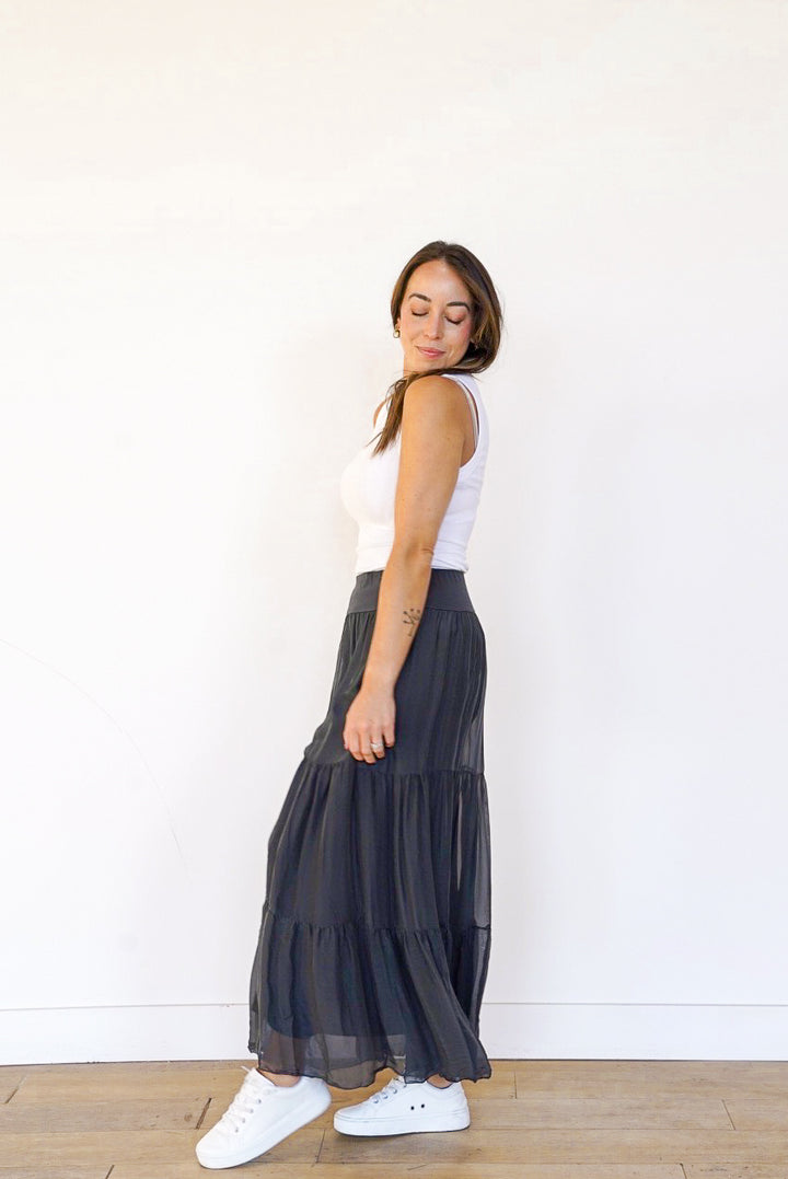 Talia Silk Skirt