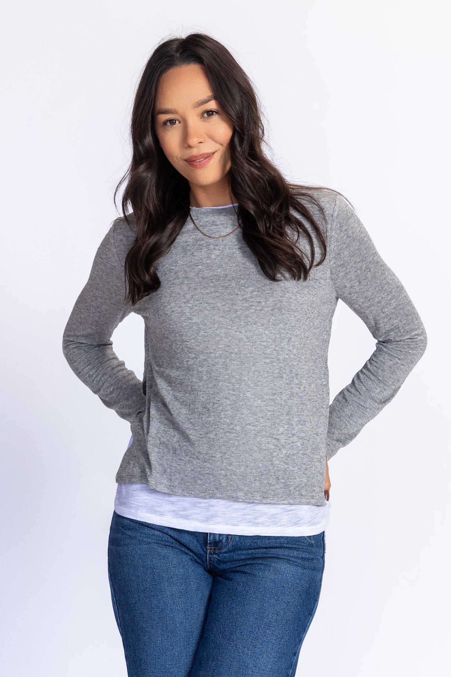 Double Layer Long Sleeve – Nati Boutique