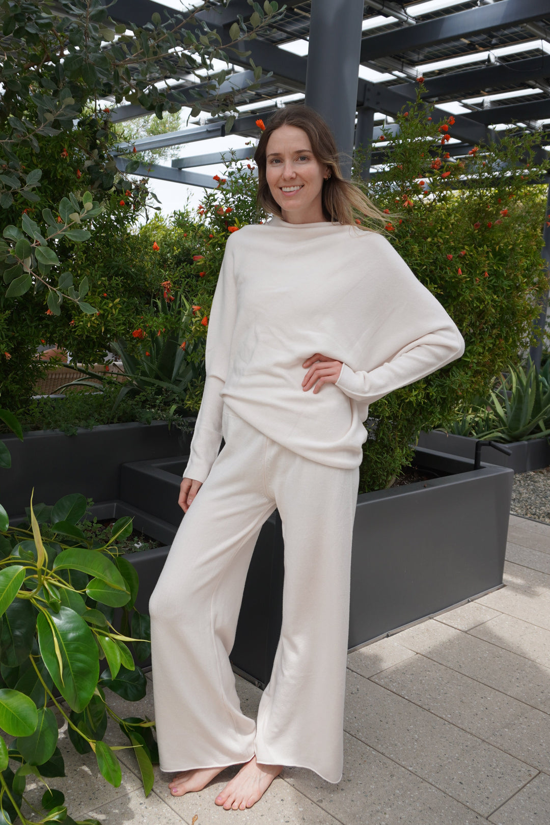 Cassie Asymmetrical Drape Sweater