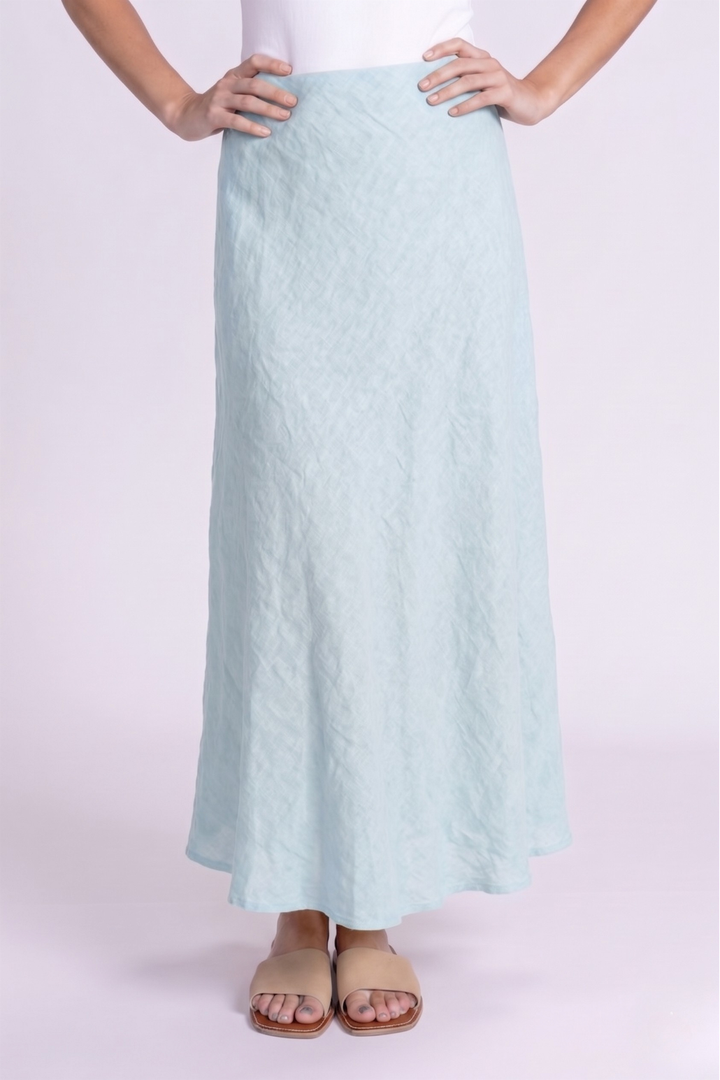 Linen Midi Skirt
