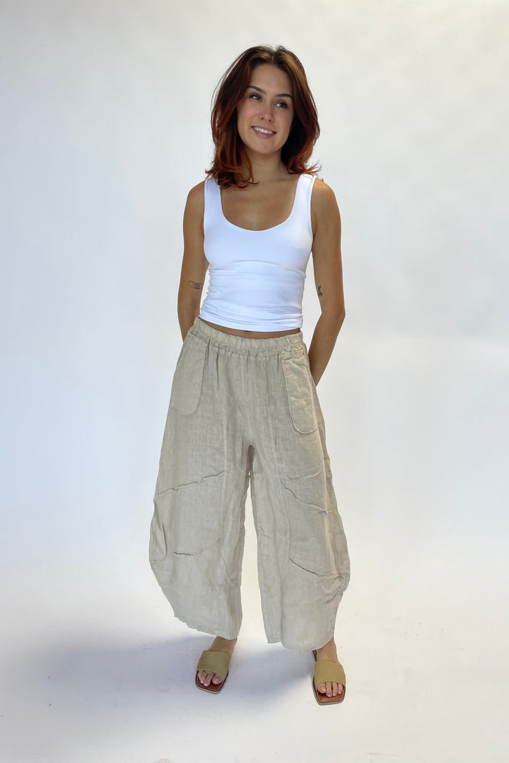 Barrel Linen Pants