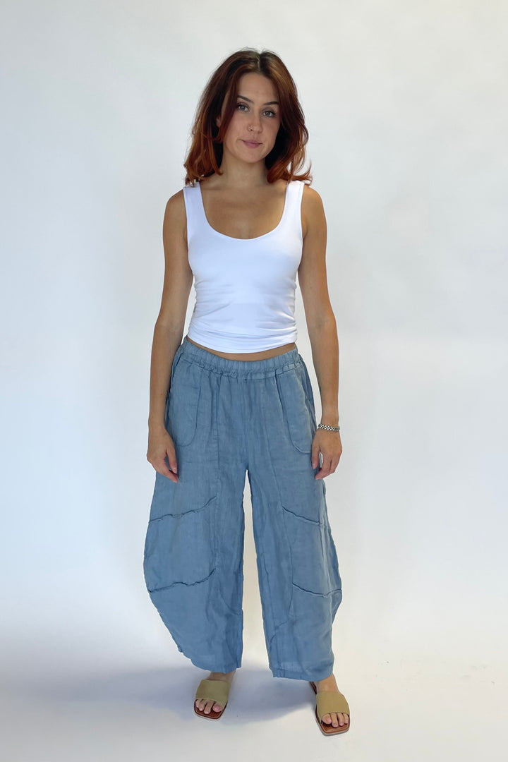 Barrel Linen Pants