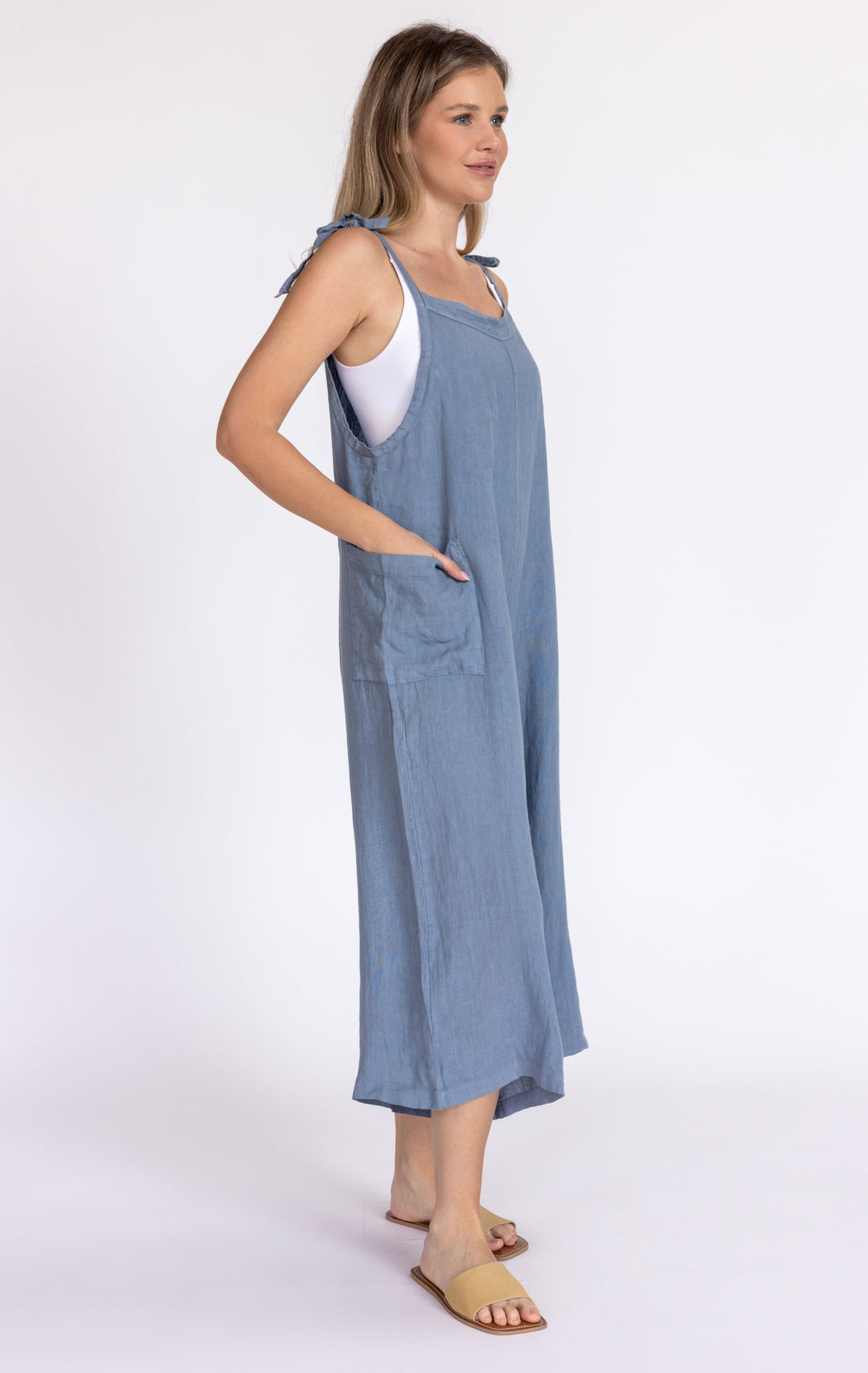 Italia Linen Jumpsuit