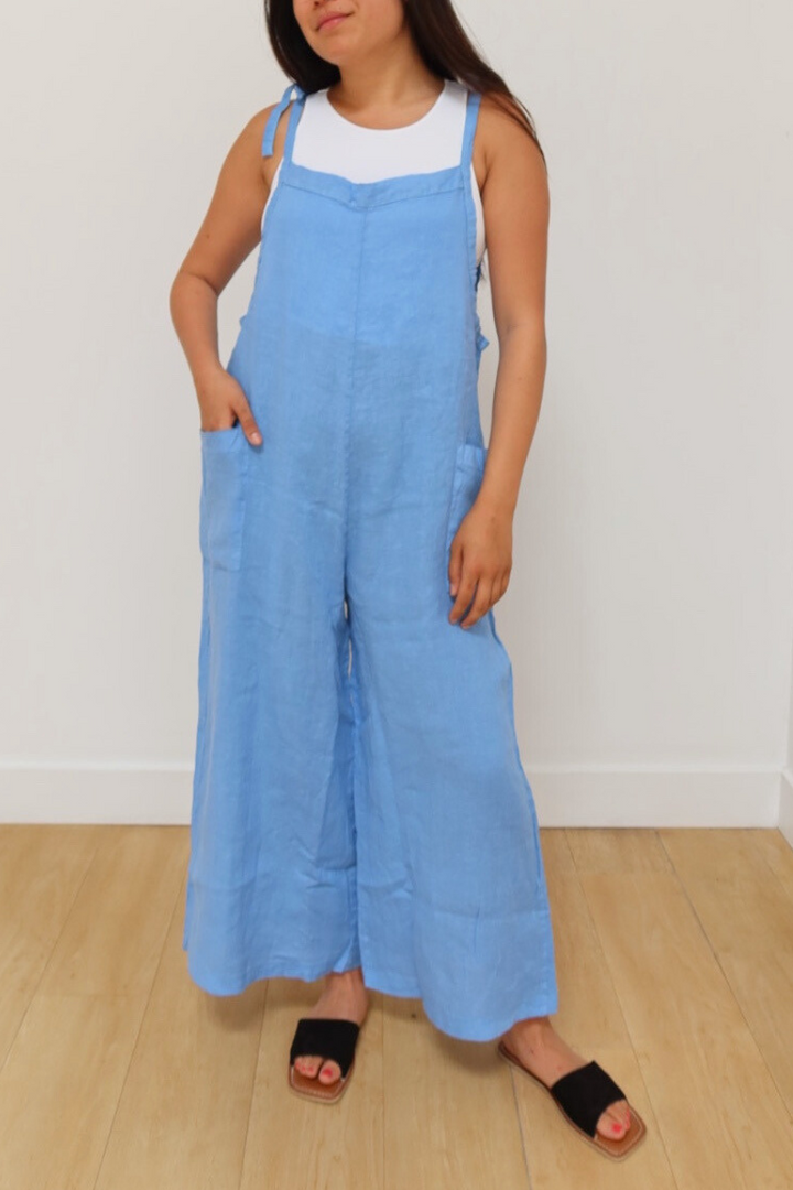 Italia Linen Jumpsuit