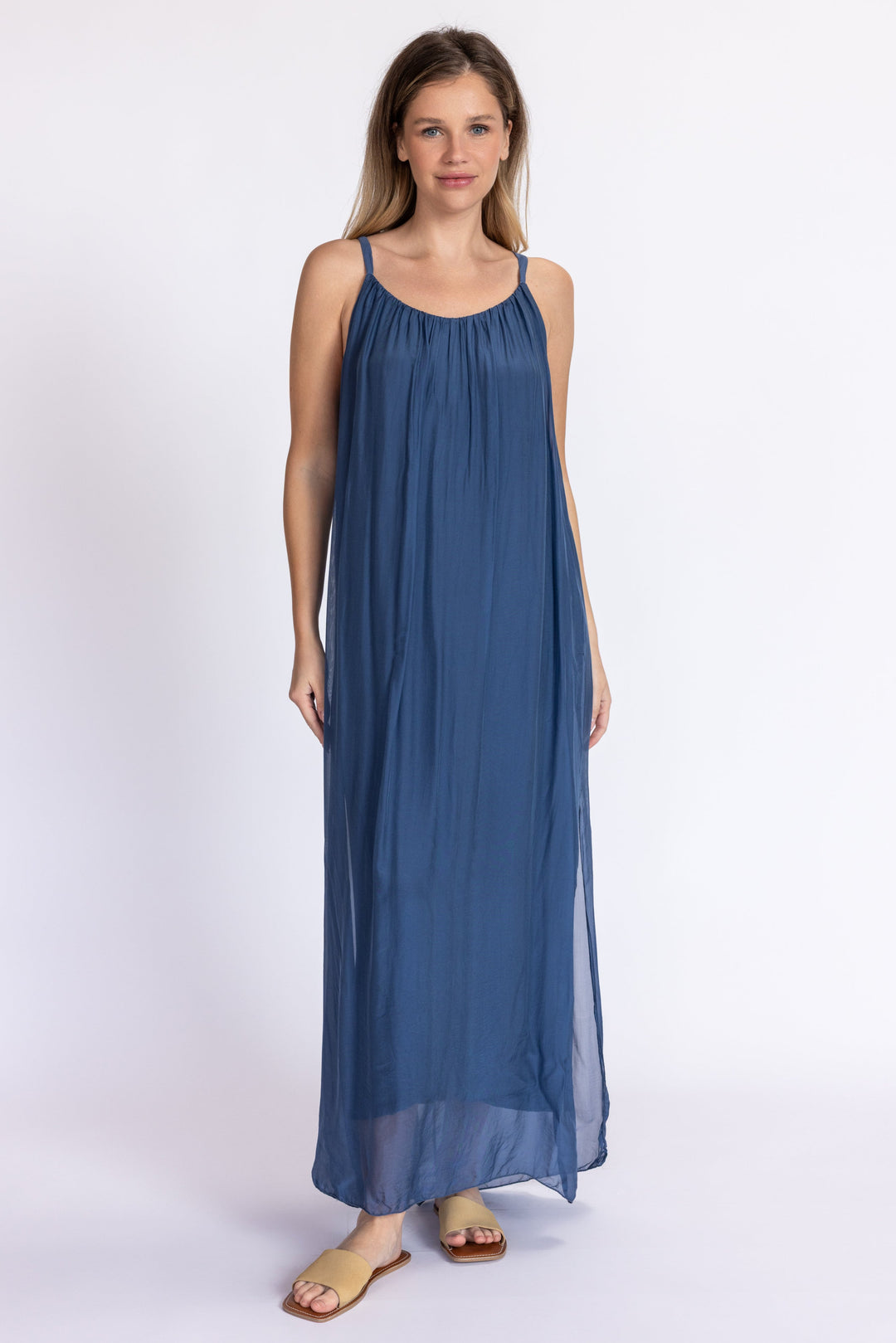 Italia Silk Dress White Italia Silk Dress White