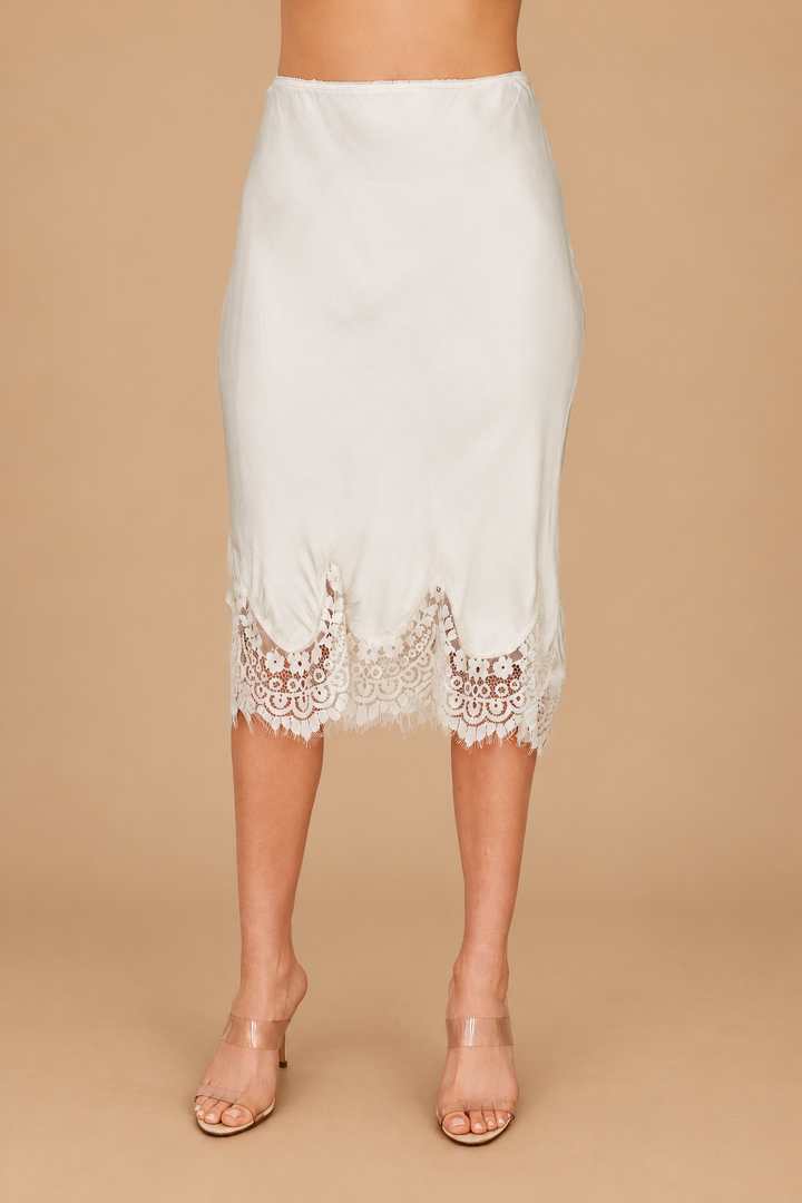Juliette Silk Lace Skirt