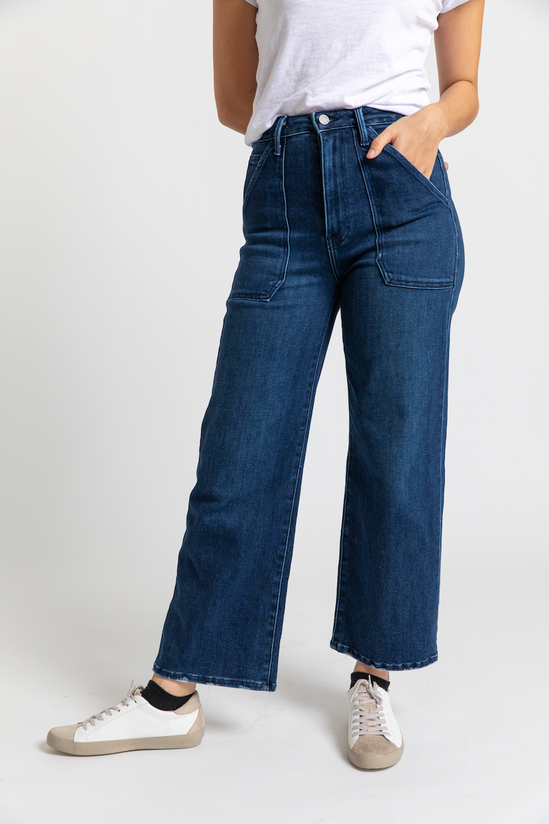 Cargo Pocket Wide Leg Jeans – Nati Boutique