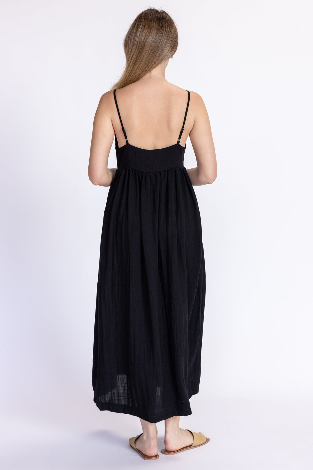Kacey Linen Maxi Dress White / L Kacey Linen Maxi Dress White / L