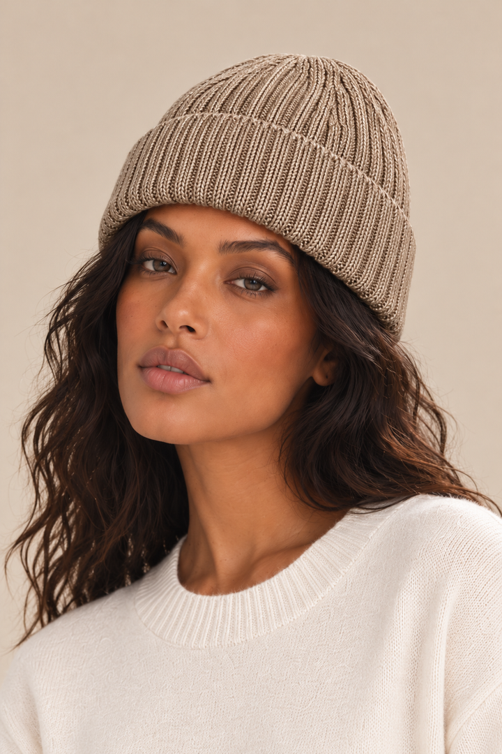 Ribbed Knit Beanie