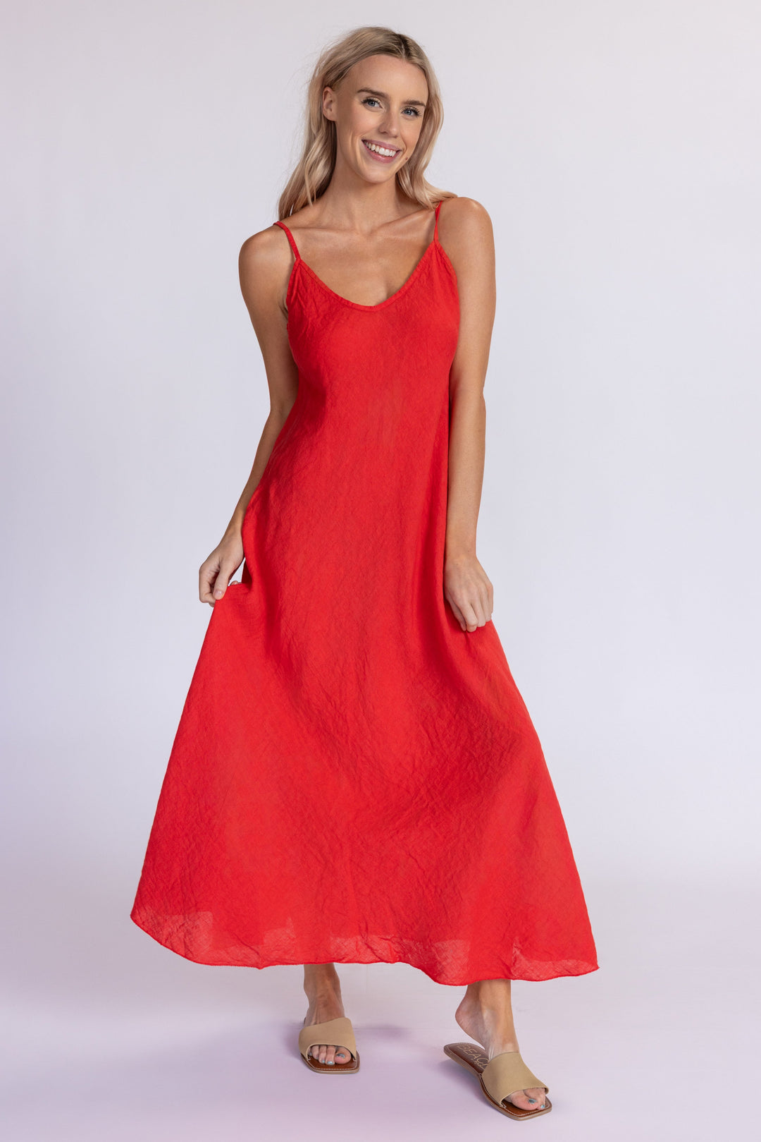 Linen Slip Dress