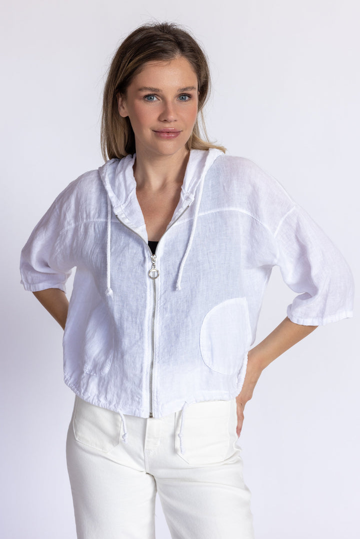 Linen Zip-Up