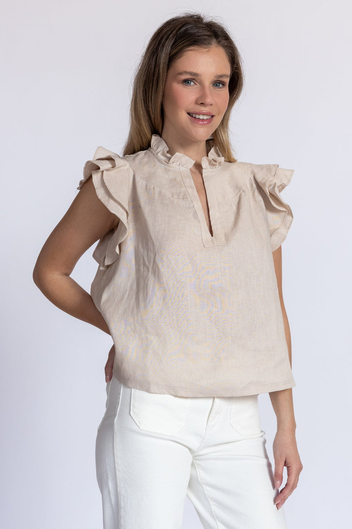 Lucy Linen Top