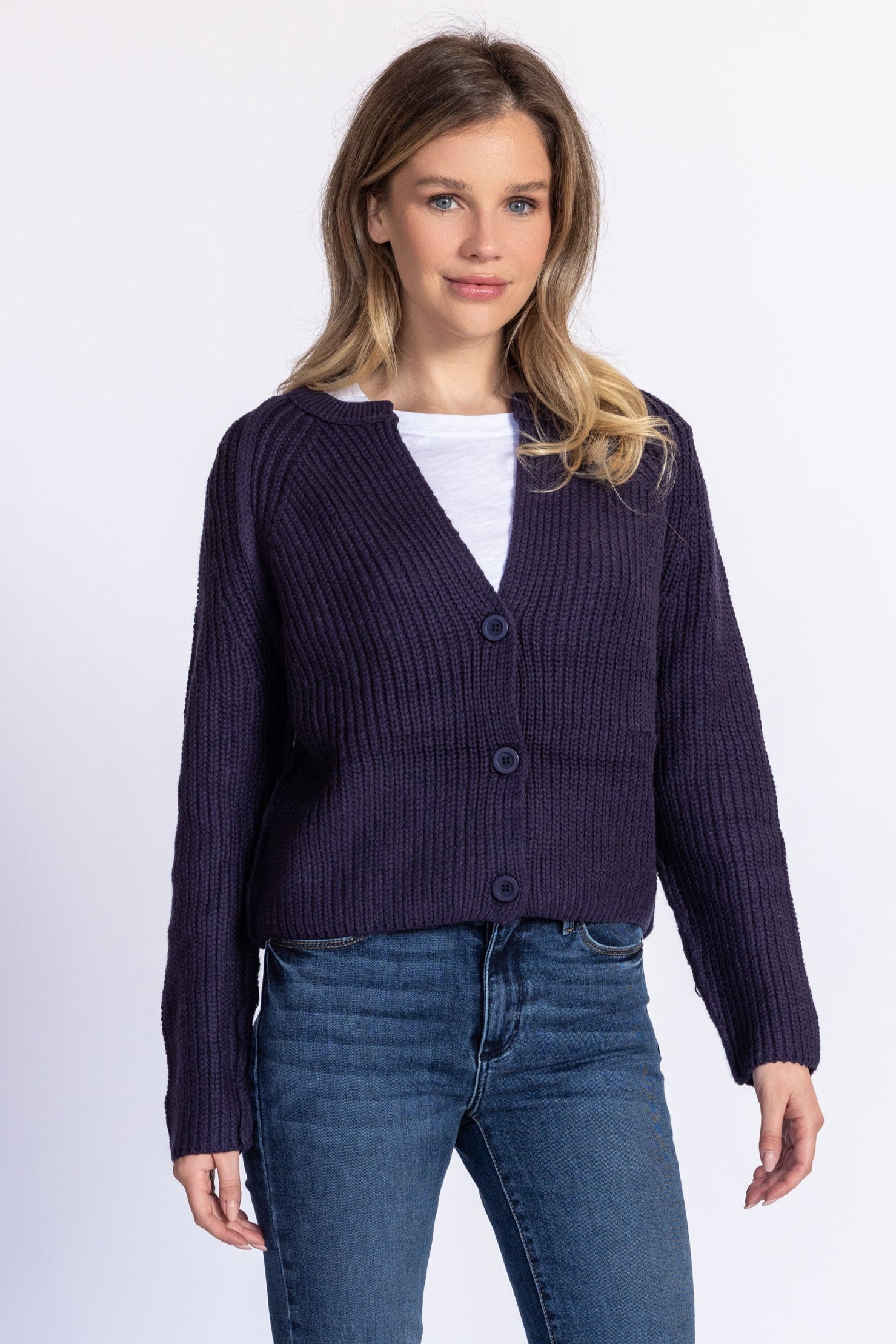 カーディガン MADISONBLUE BIG CARDIGAN COTTON NAVY00 MADISON BLUE(マディソンブルー) カーディガン サイズXS レディース