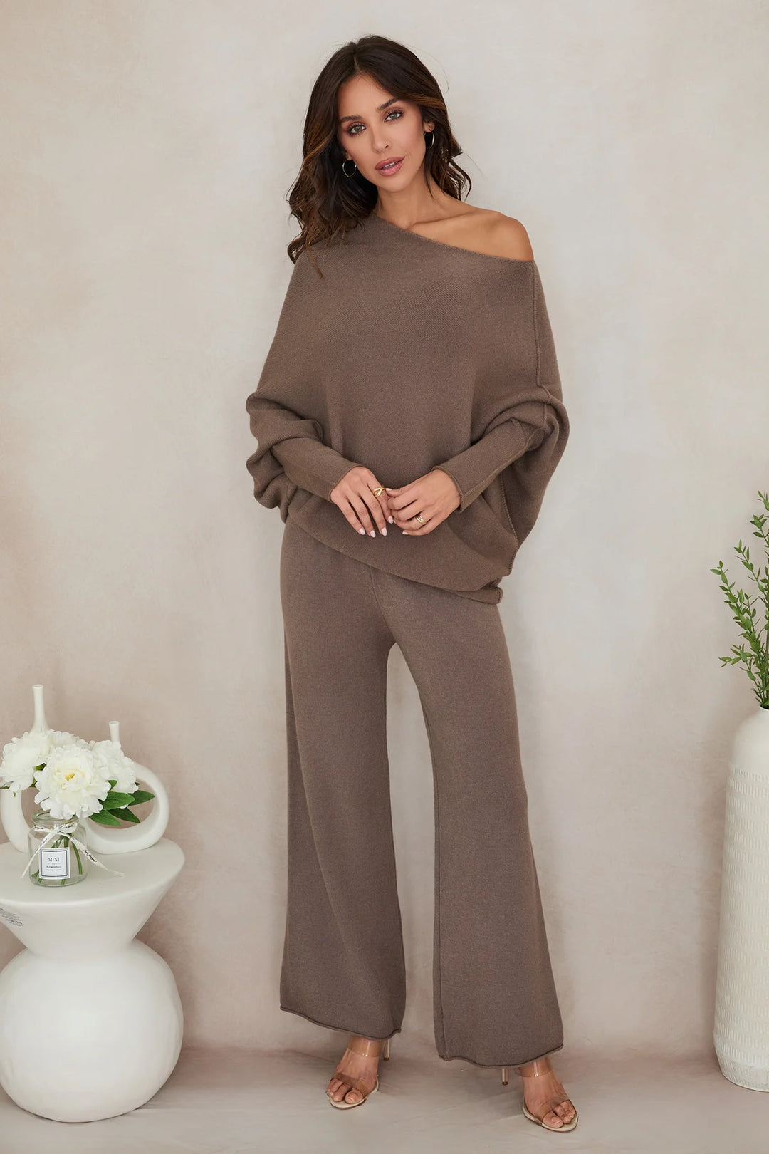 Cassie Asymmetrical Drape Sweater