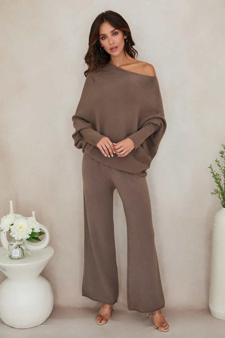 Cassie Asymmetrical Drape Sweater