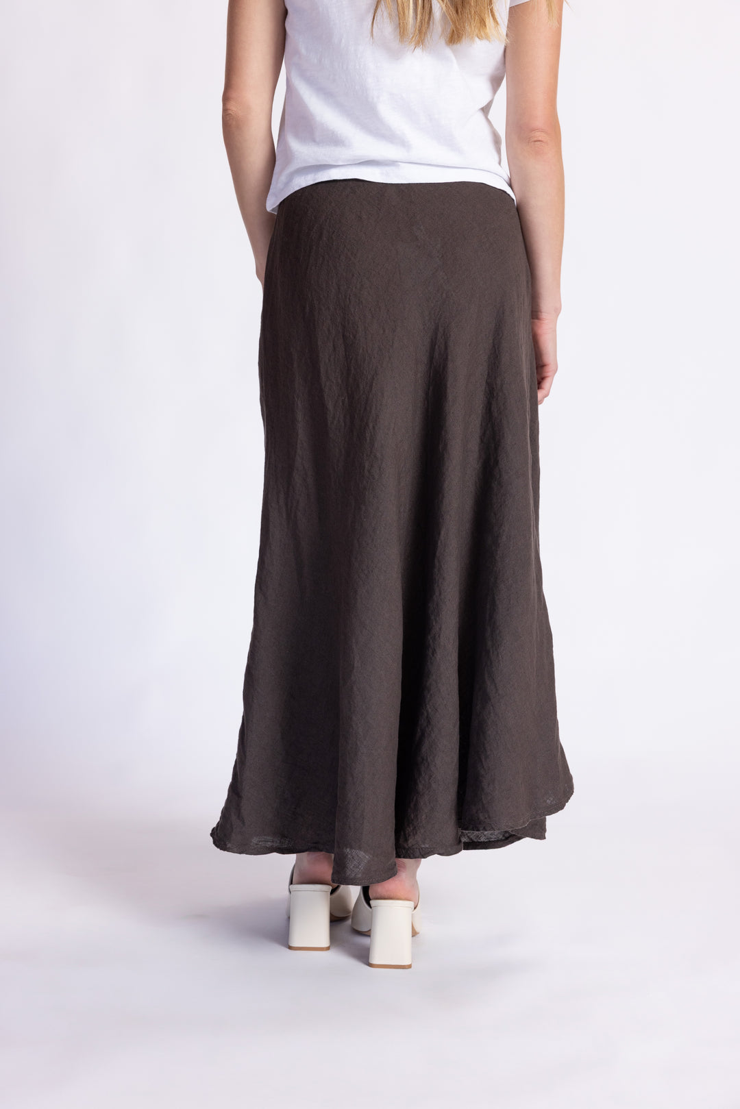 Linen Midi Skirt