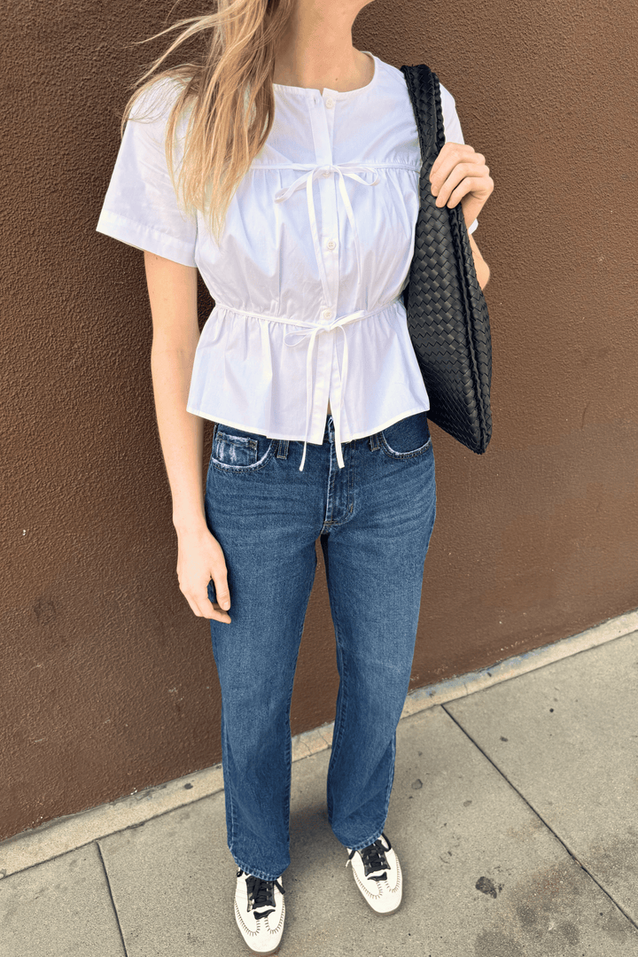 Camilla Short Sleeve Tie Top