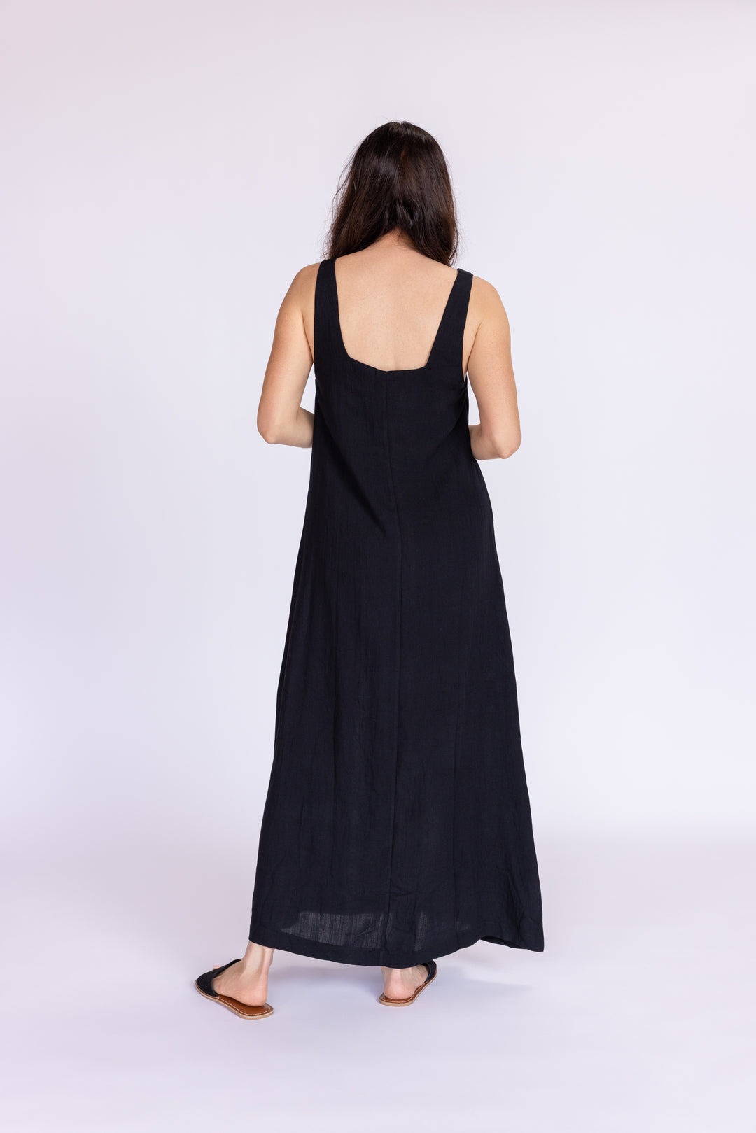 paige linen dress Paige Linen Maxi Dress White / M