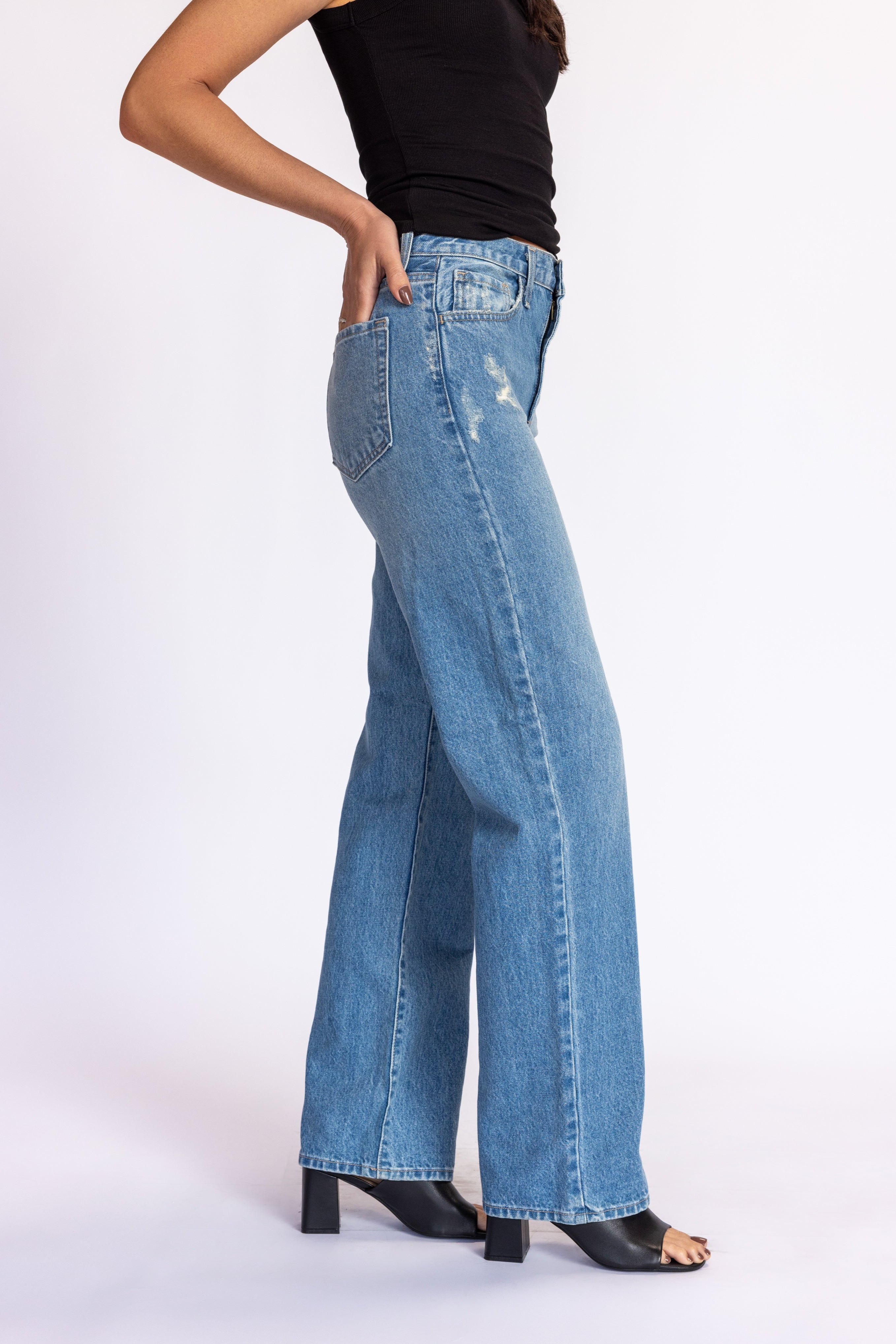 【25SS】Theory　RELAXED DENIM STRAIGHT JEAN Relaxed Denim Straight-Leg Five-Pocket Pant | Theory
