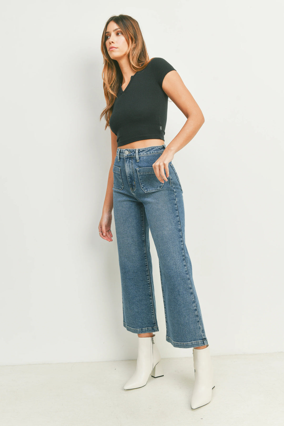 Patch Pocket Wide Leg