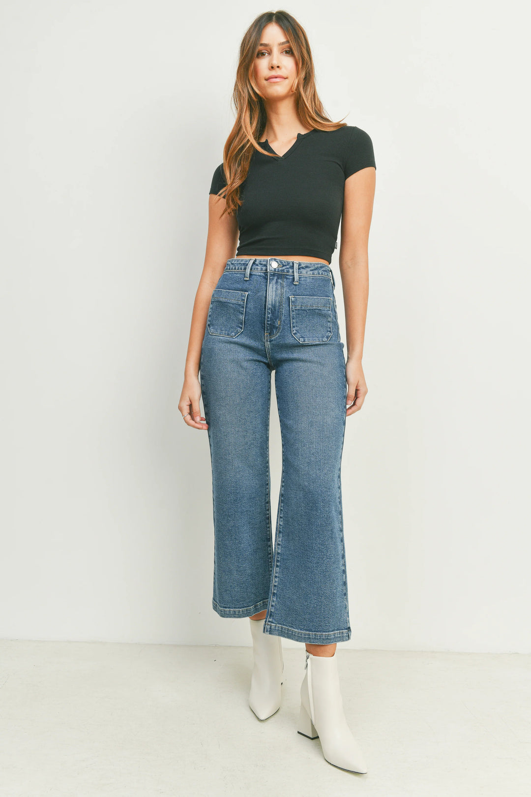 Patch Pocket Wide Leg