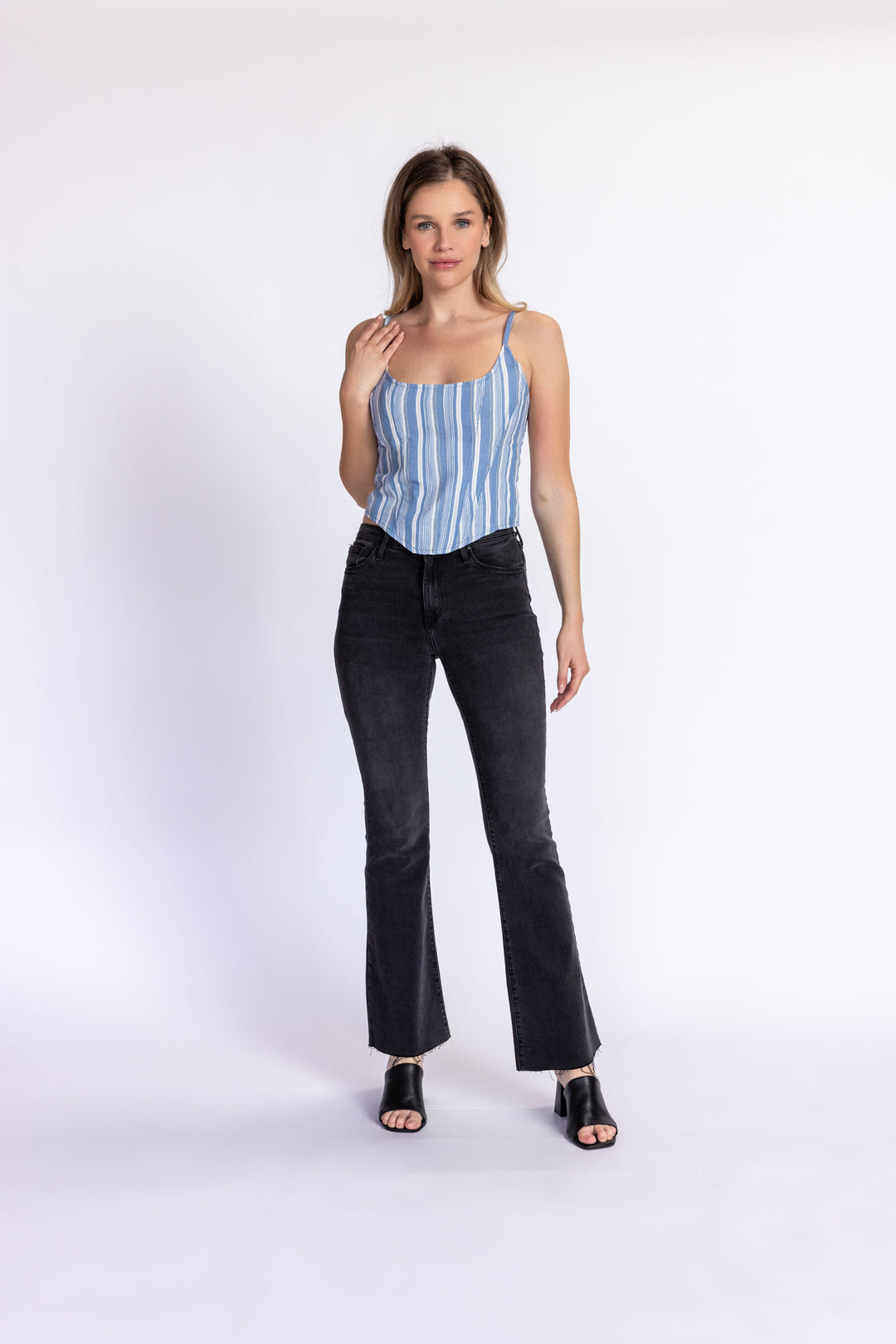 Scissor Cut Flare Jeans