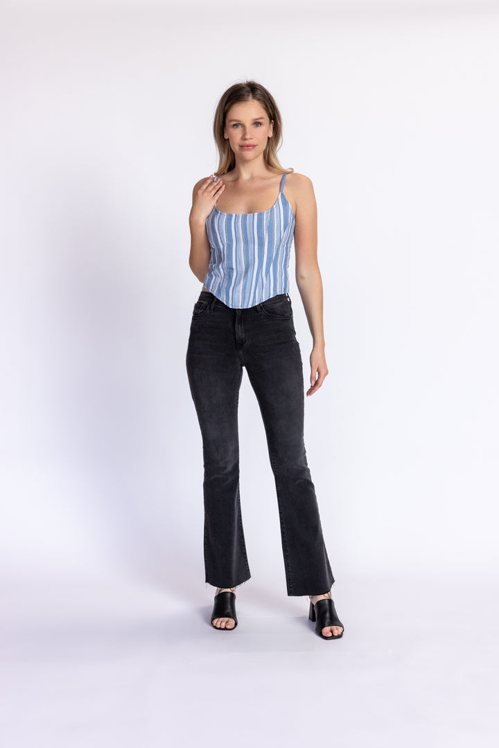 Scissor Cut Flare Jeans