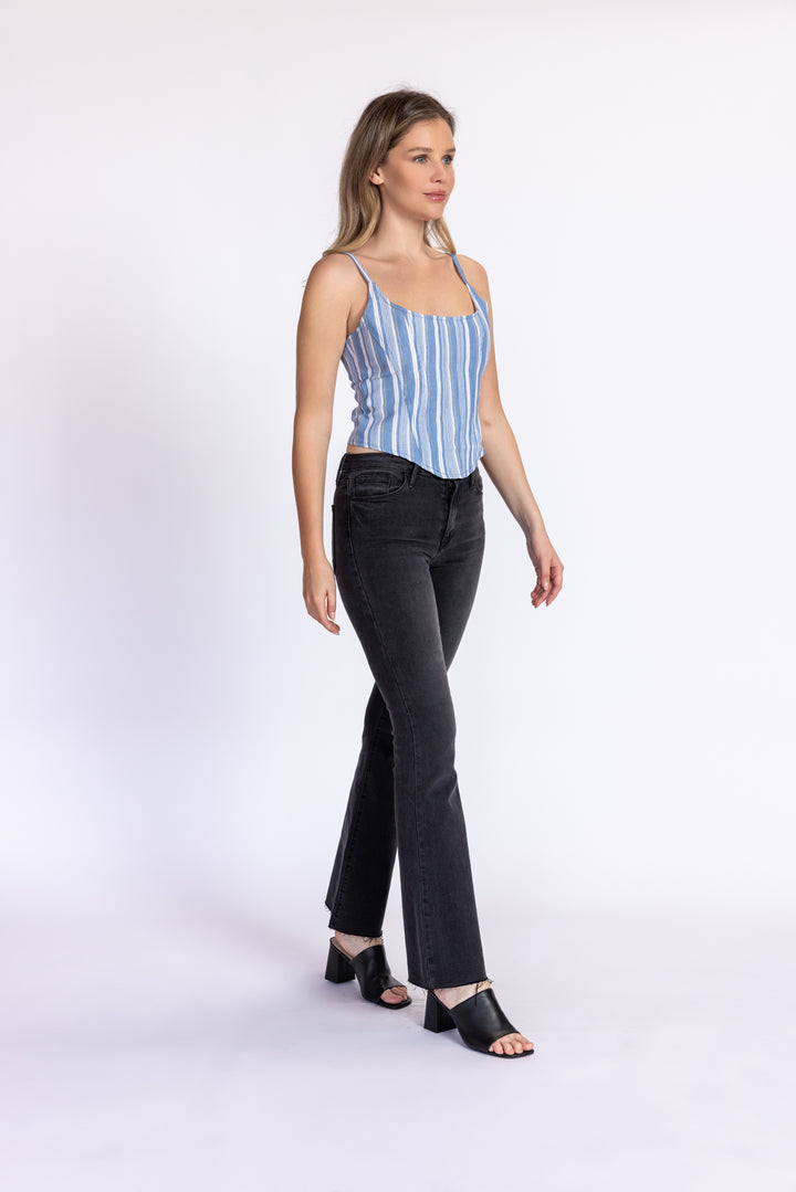 Scissor Cut Flare Jeans