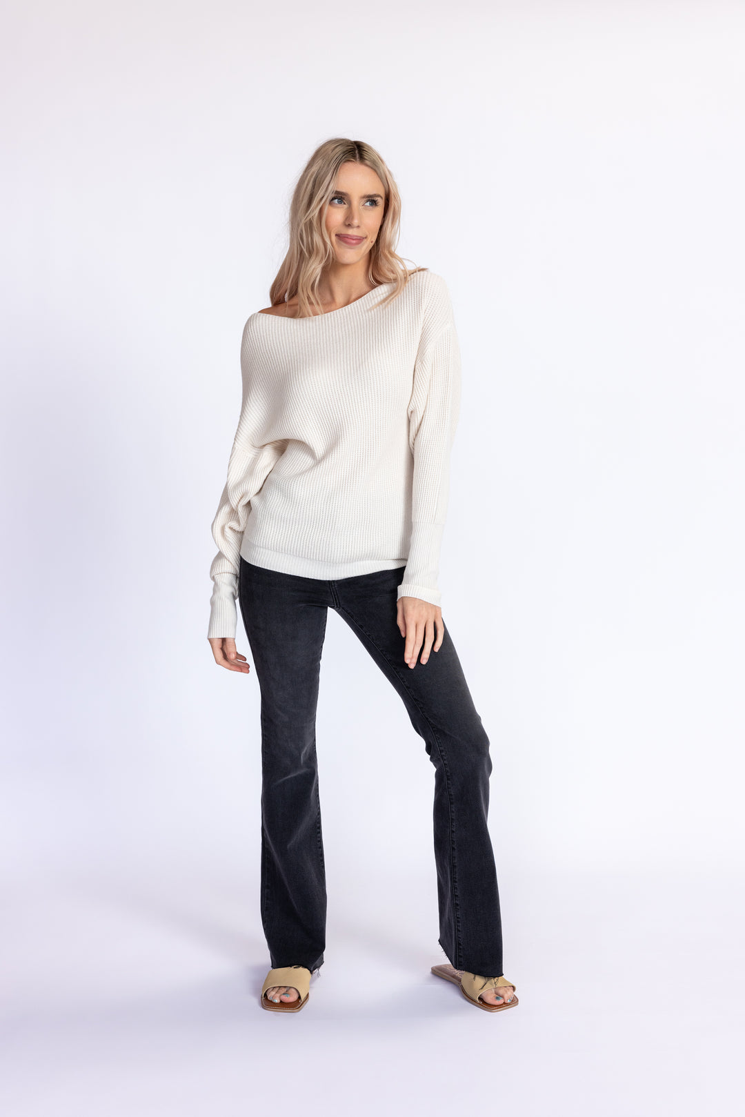 Scissor Cut Flare Jeans