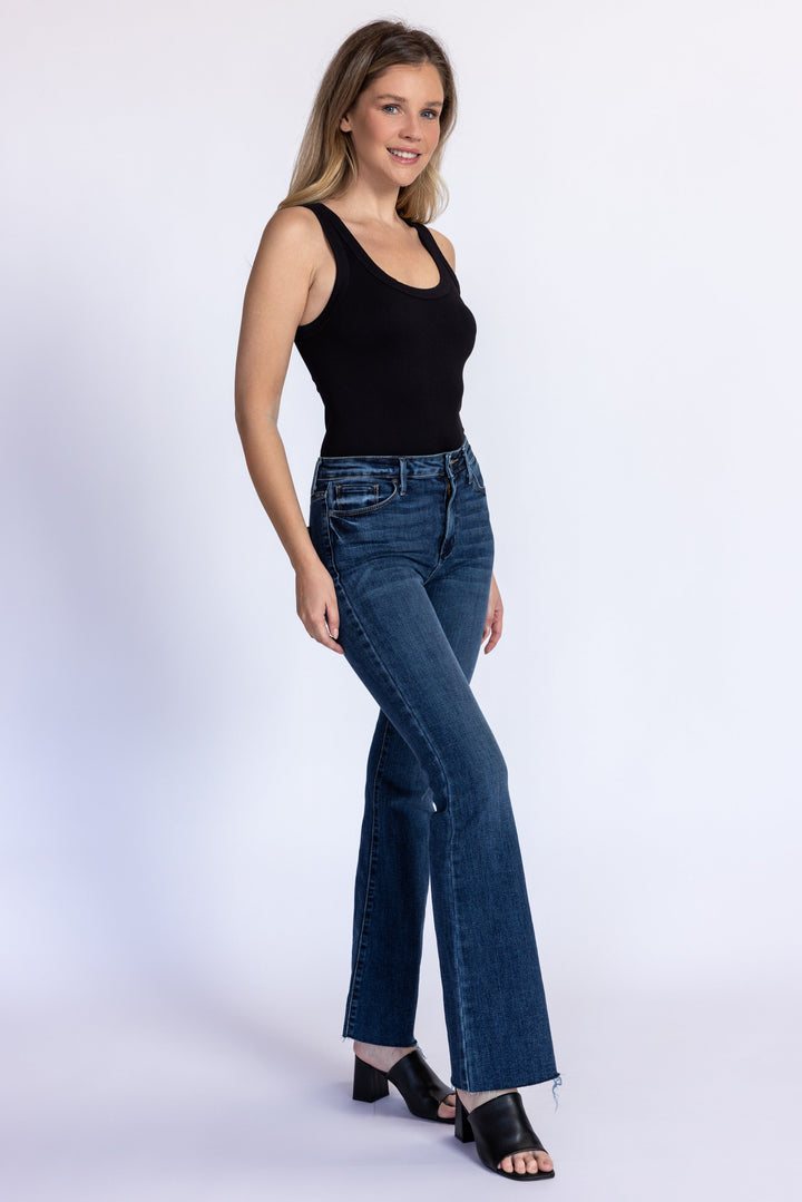 Scissor Cut Flare Jeans