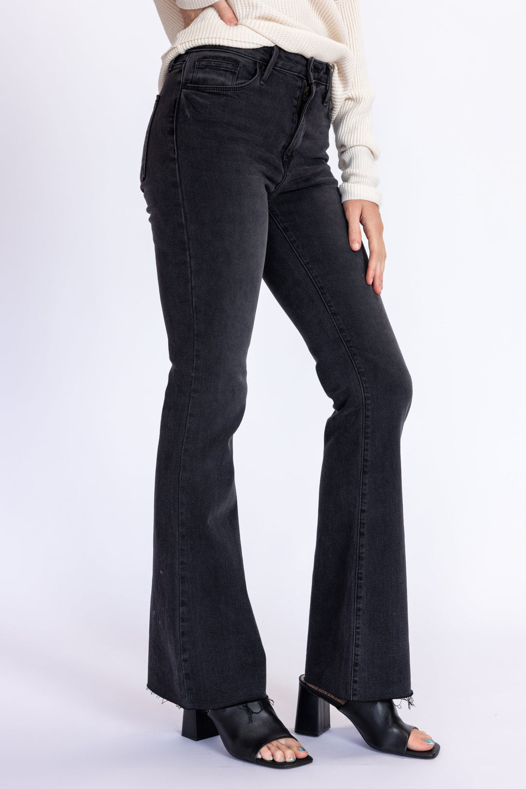 Scissor Cut Flare Jeans