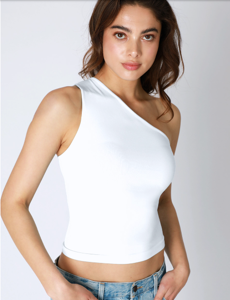 One Shoulder Tank Top – Nati Boutique