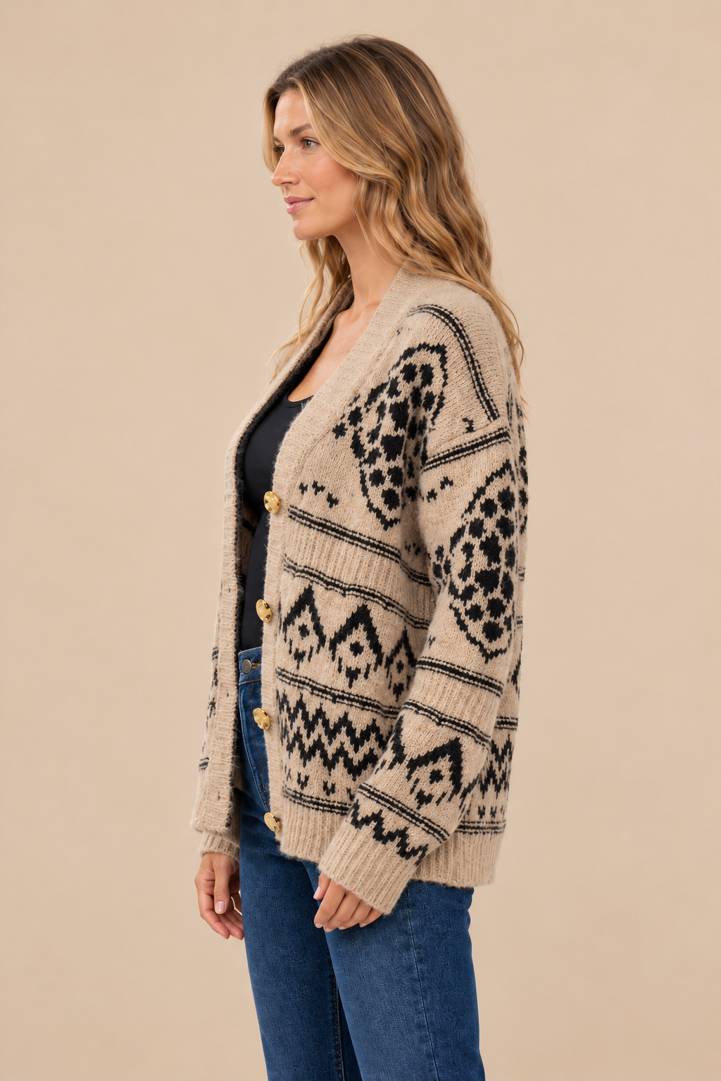 Janice Button Front Cardigan