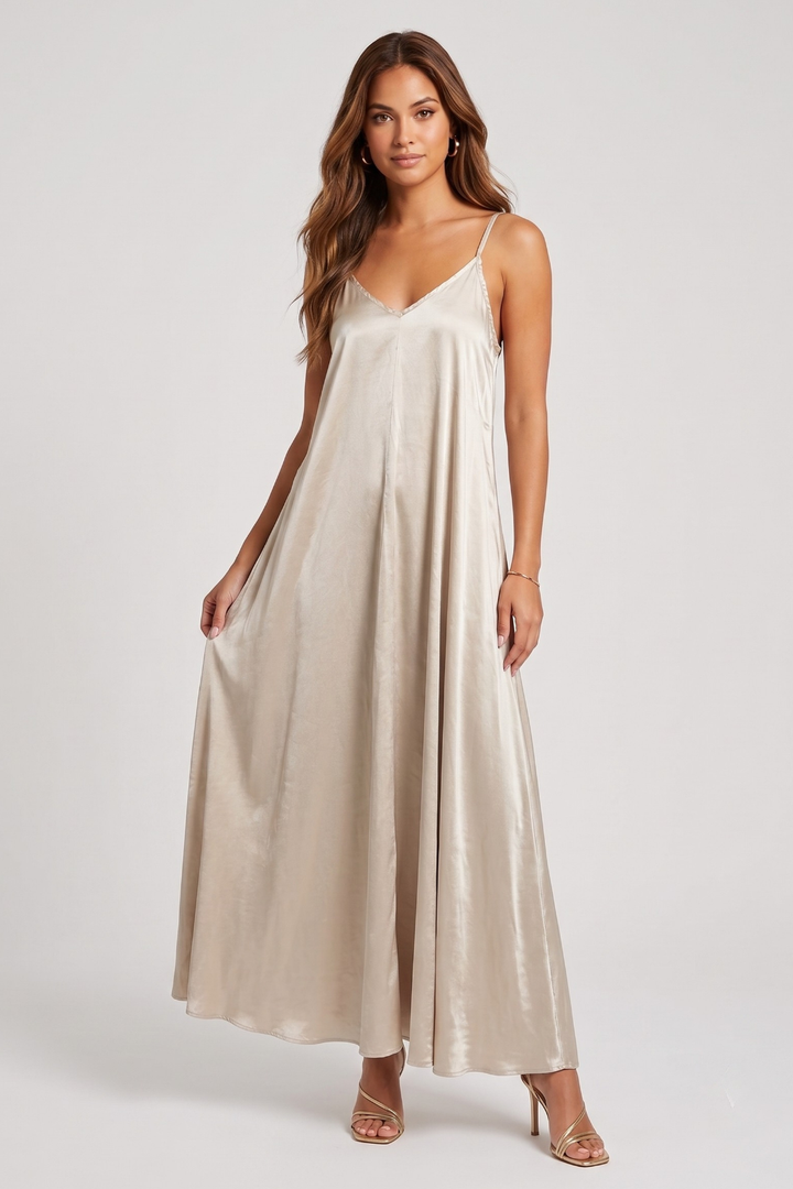 Skylar Silky Slip Maxi Dress