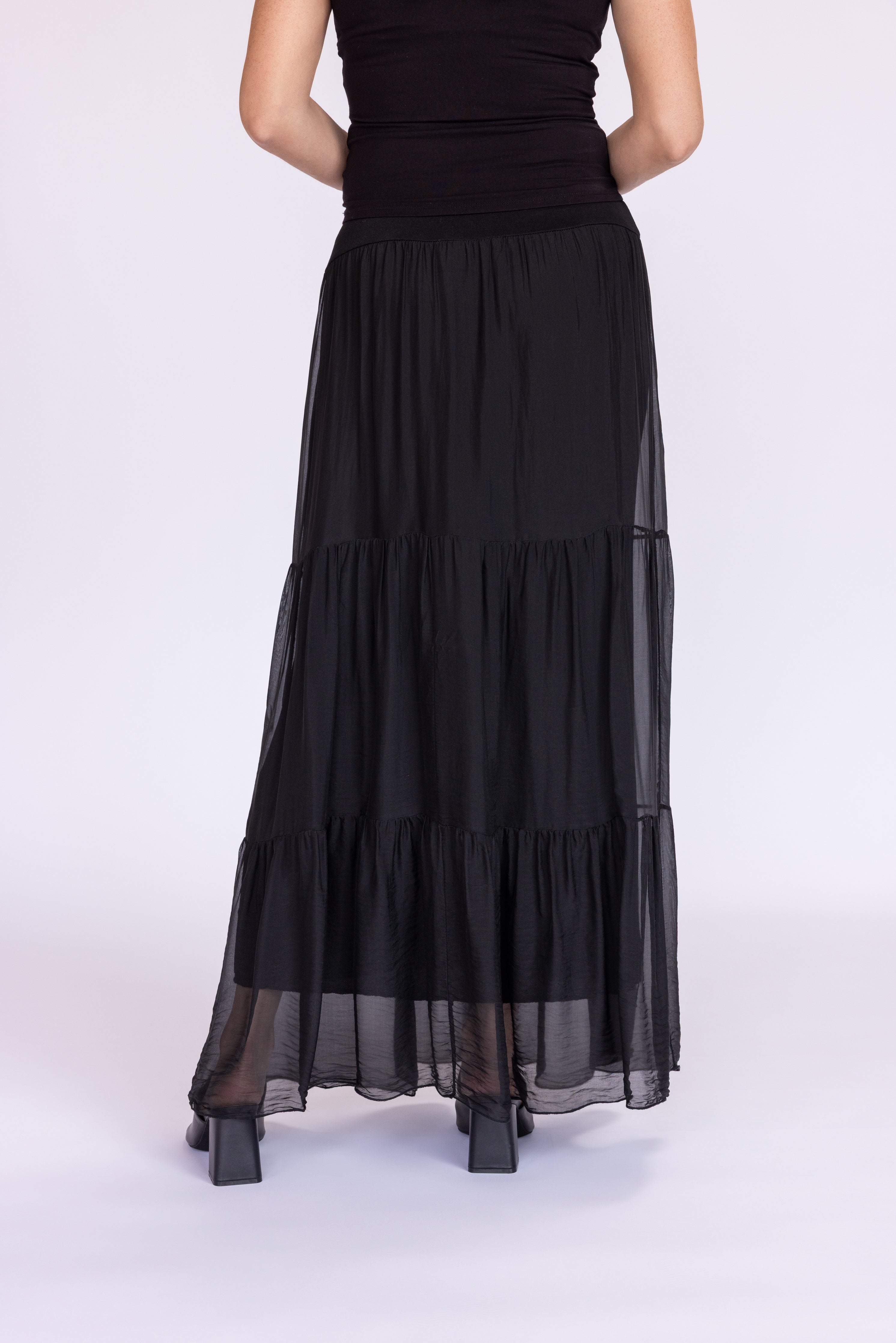 Talia Silk Skirt – Nati Boutique