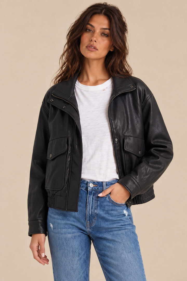 Vegan Leather Jacket