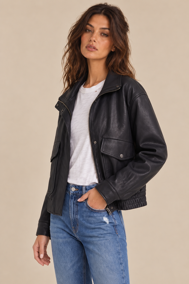 Vegan Leather Jacket