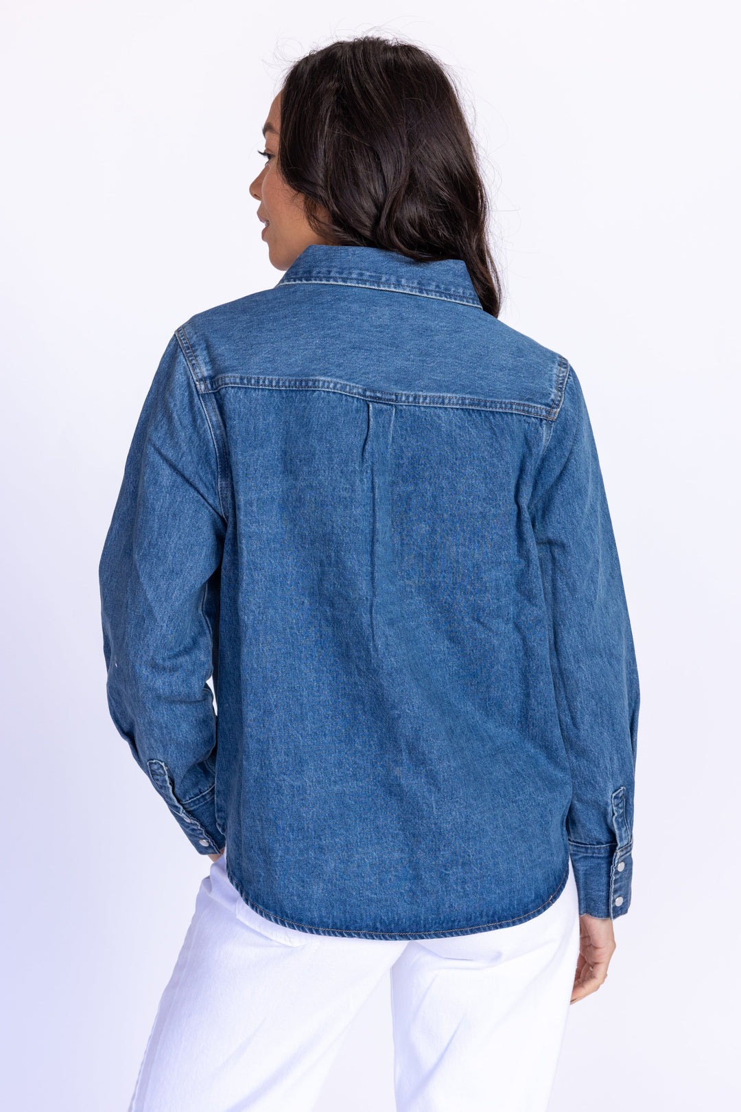 Western Denim Button Down